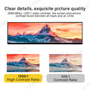 LESOWN M127-A01S 12.7 inch 2.5K Long Screen USB-C HDMI 500cd/m2 High Brightness 1200:1 Full Viewing 2880x864 IPS LCD Panel DIsplay Module