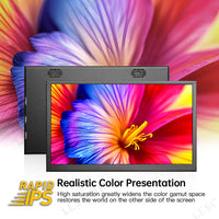 LESOWN P101C 10.1 inch Portable Monitor mini HDMI 1024x600 Portable Display with Speakers for PC Windows