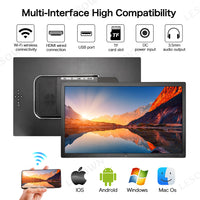 LESOWN P156KPM P185KPM Wireless 15.6 18.5 Inch FHD Portable Monitor Wireless Screen Projection Ideal for Streaming Movies and Reading Documents