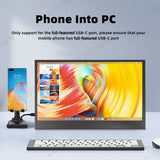 LESOWN P125GPS/P125GPT 12.5 inch LCD Portable Monitor USB C HDMI Capacitive Touchs IPS Display for Gaming Computer
