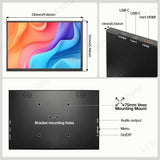 LESOWN P101DP P101DP-T 10.1inch 1280x800 IPS LCD Portable Display Mini Secondary Monitor USB‑C Side Screen Compact Display for Laptop Plug & Play