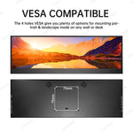 LESOWN P141GMS 14.1 inch Long Portable Monitor 4K Ultra Wide USB C HDMI IPS Laptop PC External LCD Monitor