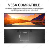 LESOWN P141GMS 14.1 inch Long Portable Monitor 4K Ultra Wide USB C HDMI IPS Laptop PC External LCD Monitor