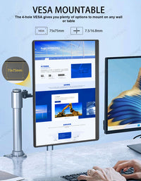 LESOWN P160KHR 16 inch Gaming Monitor 120Hz 2.5K  Display USB-C HDMI 16:10 Ultra Slim Portable Monitor