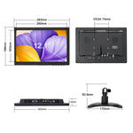 LESOWN N120 Resistive Capacitive Touch Screen Monitor 12 inch 16:10 1280x800 IPS Industrial Embedded