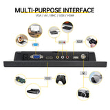 LESOWN N90 HDMI Monitor 9 inch Touchscreen Wide 16:9 1024x600 HD LCD Computer Game Security Display Sub Screen with Speakers