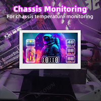 LESOWN P43CW 4.3inch Small HDMI Portable Monitor  800×480with Speakers Portable Temperature Monitoring Display