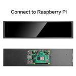 LESOWN P113 11.3 inch Stretched Bar Display HDMI External Long Monitor for PC Temperature Monitoring Aida64