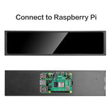 LESOWN P113 11.3 inch Stretched Bar Display HDMI External Long Monitor for PC Temperature Monitoring Aida64