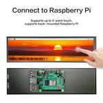 LESOWN P88/P88-T 8.8 inch Long LCD Panel Display Touchscreen 1920x480 Wide Secondary Screen for Window PC