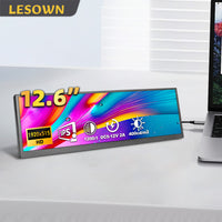 LESOWN P126GPS 12.6 inch Secondary Screen 1920x515 IPS HDMI Bar LCD Monitor