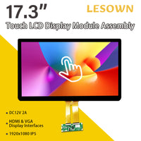 LESOWN M173-A01T Ultra Wide Touch Screen  17.3 inch HDMI VGA 1920x1080 Full HD eDP 30PIN Interface IPS LCD Panel Module External Display