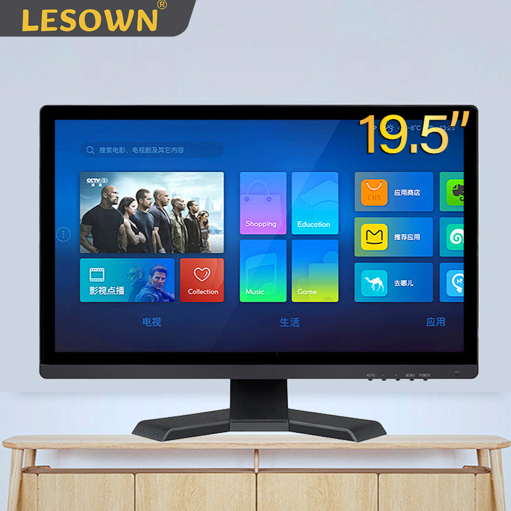 LESOWN N195-E01T 19.5 inch Industrial Monitor 1600x900 Full HD IPS Screen Capacitive Touch HDMI VGA Display