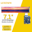 LESOWN M71-A01S LCD Panel Display Long Strip Slim Screen 7.1 inch 280x1424 IPS HDMI 400cd/m2 MIPI 4LANE Interface Module with Driver Board