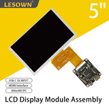 LESOWN R5P-ST 5inch DSI Display 800×480 IPS Touchscreen for Raspberry PI