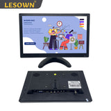 LESOWN N116 Small Size 11.6 inch 1080p Widescreen LCD VGA HDMI VESA Monitor 1366x768 IPS Resistive Touch Display Built-in Speakers