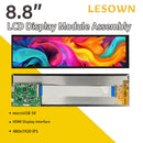 LESOWN M88-A01S 8.8 inch Long Bar Display 600cd/m2 High Brightness HDMI 480x1920 IPS Second Screen LCD Module for Raspberry Pi PC