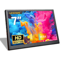 LESOWN P70C mini Wide Screen 7 inch IPS 1024x600 with Speakers Portable PC Monitor Extender