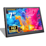LESOWN P70C mini Wide Screen 7 inch IPS 1024x600 with Speakers Portable PC Monitor Extender
