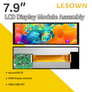 LESOWN M79-A01S Long Bar Screen 7.84 inch Display HDMI USB Powered 400x1280 HD Resolution IPS LCD Panel 500cd/m2 High Brightness Module