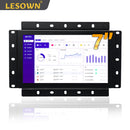 LESOWN E70-G02GBR 7 Inch Open Frame Laptop Touchscreen Monitor Industrial Embedded Display VGA/HDMI/AV/USB(touch) Interface 1024x600 IPS