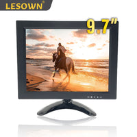 LESOWM N97-D01S 9.7 inch VGA Monitor Full HD 1024x768 LCD Resistive Screen VESA Display with Speakers