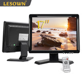 LESOWN N170 17 inch Resistive Touch Car Headrest Monitor 1280x1024 Digital LCD Screen DVD Player HDMI USB Port