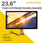 LESOWN M236-A01T Ultra Touch Screen 23.6 inch 1920x1080 Full High Definition Display HDMI VGA LVDS 1000:1 LCD Panel Module for PC Television