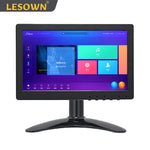 LESOWN N90 HDMI Monitor 9 inch Touchscreen Wide 16:9 1024x600 HD LCD Computer Game Security Display Sub Screen with Speakers