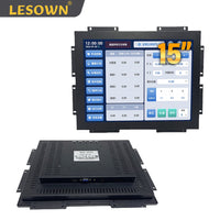 LESOWN E150-C01GBR Rugged Touchscreen Embedded Display 15 Inch 1024x768 LCD Open Frame Industrial Monitor with VGA HDMI Audio USB for Laptop