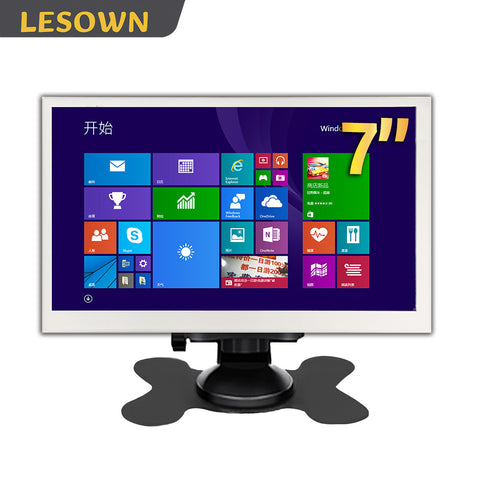 LESOWN 7 inch 1024×600 IPS 5-Point Touchscreen Display with Stand – HDMI/microUSB, Plug & Play N70-A01GWS