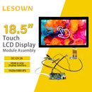 LESOWN M185-C02T 18.5 inch Laptop LCD Screen LVDS 60Hz 1920x1080 IPS Touch HDMI VGA Interface Full Viewing 1000:1 Display Module for Computer
