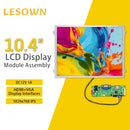 LESOWN M104-A01S Small Wide Screen 10.4 inch 560cd/m2 HD 1024x768 IPS LCD DIsplay HDMI VGA Ports Module for Medical Equipment PC Laptop