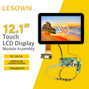 LESOWN M121-A01T Original  12.1 inch LCD Touchscreen Display VGA HDMI 1280x800 IPS Small Screen Secondary Module for Laptops PC