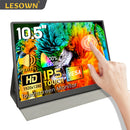 LESOWN P105KPT/P105KPS 10.5 inch 100%sRGB USB C Portable Monitor 1500:1 16:10 IPS Gaming Laptop PC Second Monitor