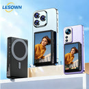 LESOWN P40MB 4 Inch 480x800 IPS LCD Small Wireless Selfie Monitor  Magnetic Phone Vlog Selfie Monitor Screen for iPhone & Android