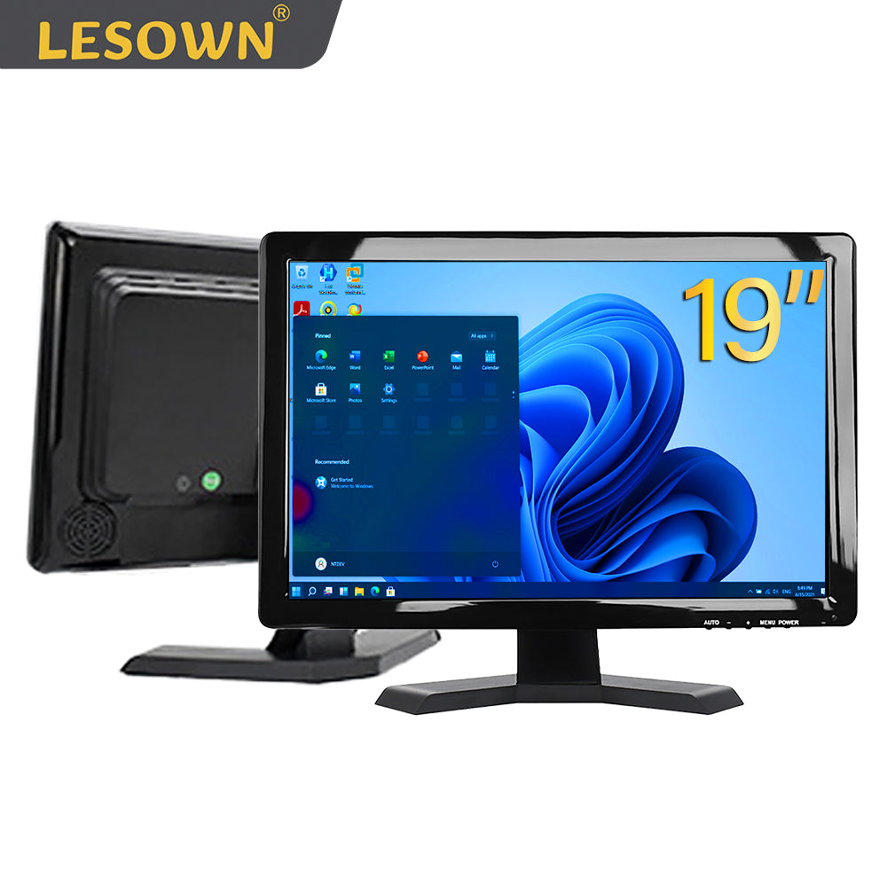 LESOWN N190 Industrial Display 19 inch Ultra Wide Touch Screen 1440x990 IPS External Monitor with Speakers