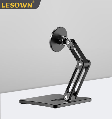 LESOWN Portable Foldable Magnetic Stand Multi-angle Adjustable Metal Stand for 4.7 - 13 inch Monitor