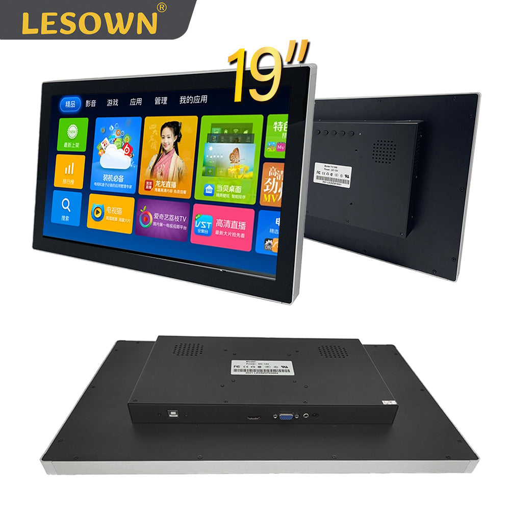 LESOWN N190-E03S/N190-E04T 19 inch Widescreen Industrial Monitor VESA 1440x900 HD Capacitive LCD Screen Display