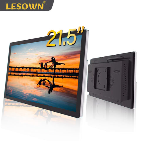 LESOWN N215-E02T/N215-E03T 21.5 inch Touchscreen Monitor 1080P FHD VESA 100 Mount Industrial LCD Screen Display HDMI VGA  Black White