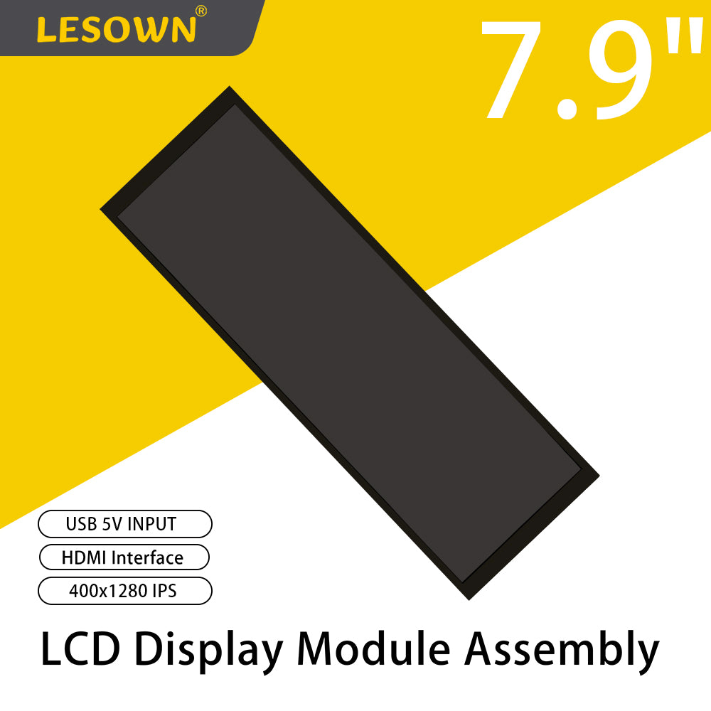 LESOWN M79-A01S 7.9 inch 400x1280 Bar Touch Second Monitor Aida64 Display