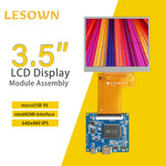 LESOWN M35-A01S 3.5 inch Small Screen LCD Panel Display 54PIN Resolution 640x480 HD IPS HDMI USB Powered Module for Computer PC Laptop