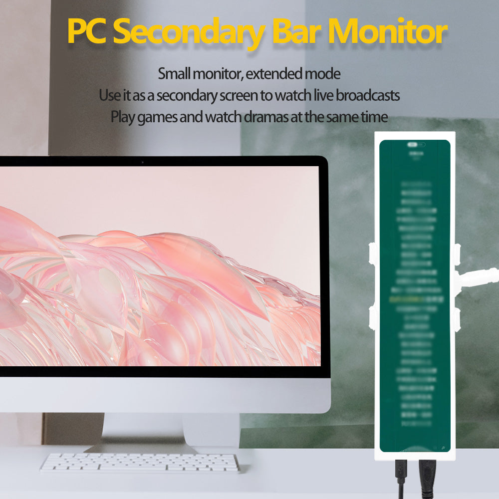 LESOWN P113W Wide Screen HDMI Long Strip Display 11.3 inch IPS 440x1920 mini Computer Bar Type Secondary LCD Monitor