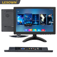 LESOWN N101 10.1 inch Car Monitor HDMI VGA LCD Screen Small Size Display for TV Computer PC Home Security Backup Camera