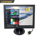 LESOWN N140 14 inch Portable Industrial Monitor 1024x768 VESA LCD VGA Display for Security Cameras
