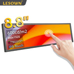 LESOWN P88/P88-T 8.8 inch Long LCD Panel Display Touchscreen 1920x480 Monitor Wide Secondary Screen for Window PC