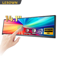 LESOWN P141GPT 14 inch IPS Long Wide Bar Display Touch HDMI USB-C Monitor for PC Speed Aida64 CPU GPU