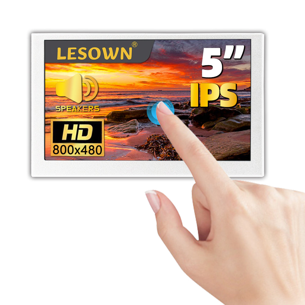 LESOWN P50CW-T mini USB Touch Display HDMI IPS Screen Compact 5 inch PC Laptop Sub White Monitor