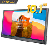 LESOWN P101C 10.1 inch Portable Monitor HDMI 1024x600 Portable Display with Speakers for PC Windows