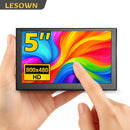 LESOWN P50C Small mini Monitor 5 inch 800x480 HDMI Portable Second Screen for Laptop PC